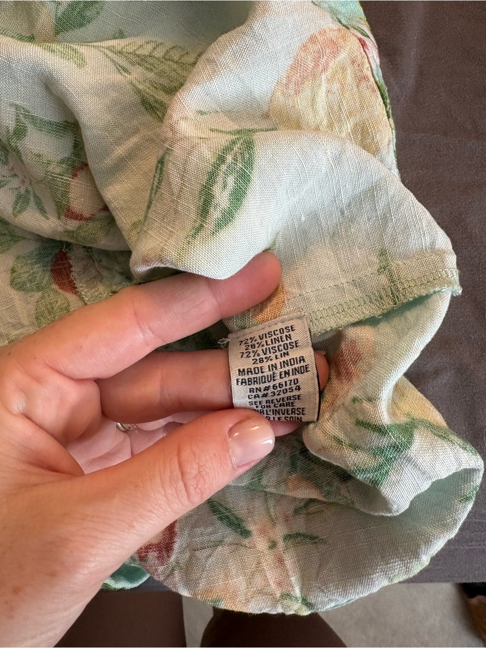 Anthropologie Ranna Gill Green Floral Fruit Romper M - Picture 5 of 6